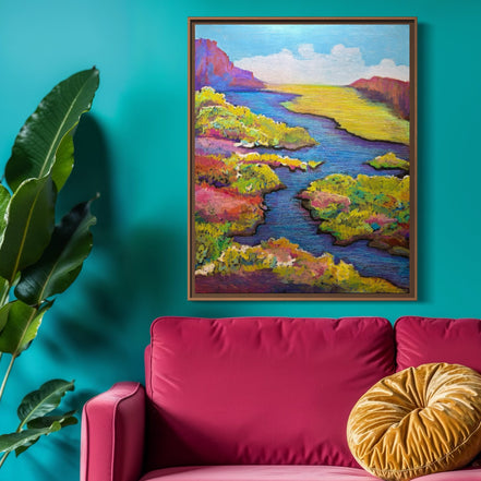 Chama in Neon Bloom (signed, limited edition giclee print)