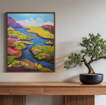 Chama in Neon Bloom (signed, limited edition giclee print)