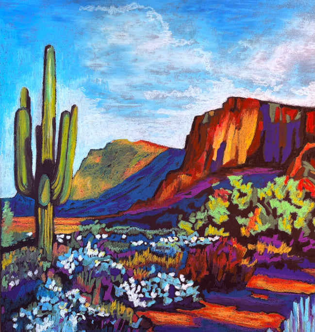 Saguaro Morning (signed, limited edition giclee print)