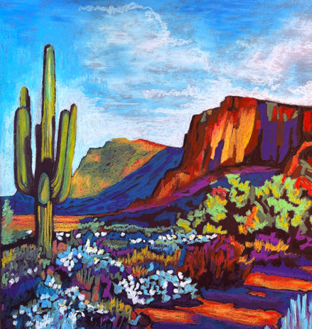 Saguaro Morning (signed, limited edition giclee print)